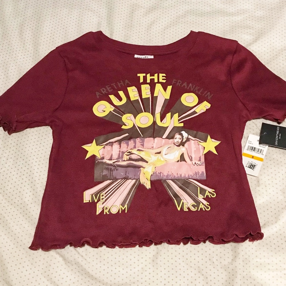 “Queen of Soul” t-shirt. New with tags. Juniors size small.